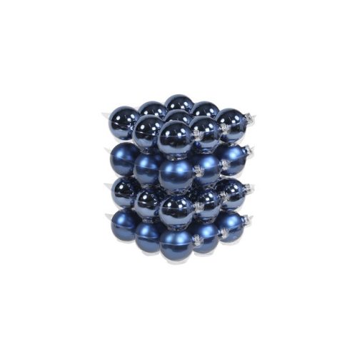 Gömb üveg 5,7 cm kék  fényes-matt S/36