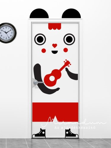 Ajtómatrica - gitáros panda