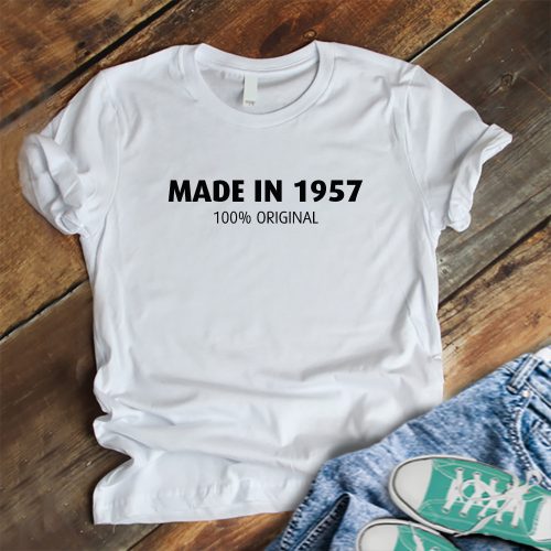Születésnapi póló - Made in 1985 felirattal fehér