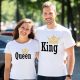 Páros póló queen and king koronás