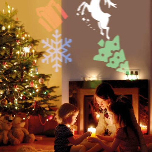 Elemes LED projektor - születésnap, karácsony, halloween
