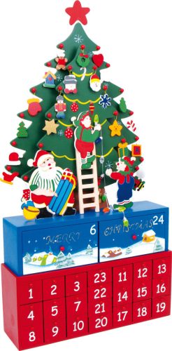 Karácsonyfa adventi naptár