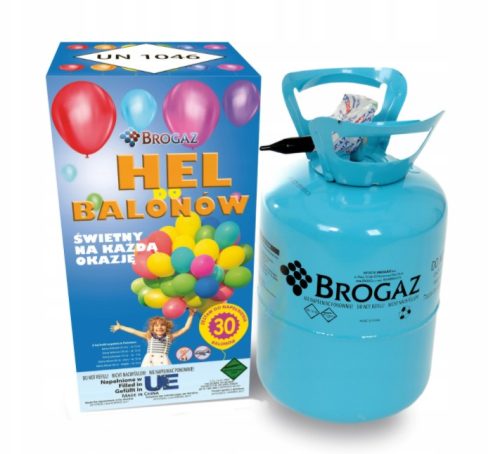 Hélium palack, kék palack, 50 lufihoz, lufi nélkül