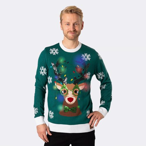 Rudolf. Vicces karácsonyi pulóver