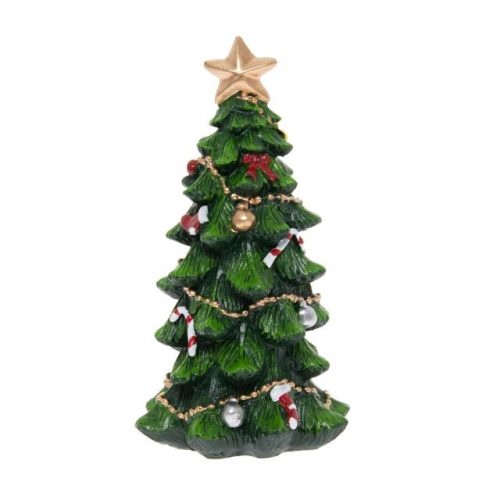 Karácsonyfa poly 11,5x6,2x6,4cm zöld