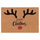 Lábtörlő aganccsal, Merry Christams felirattal kókuszrost 40x60cm natúr