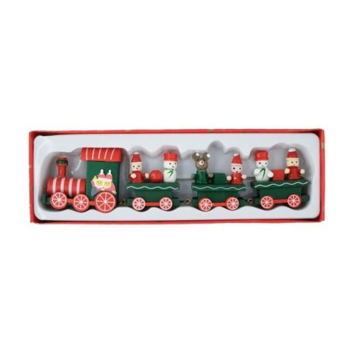 Vonat karácsonyi figurákkal 22,7x7,2x3cm