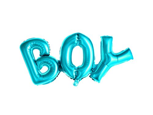 Fólia léggömb "BOY", 67x29cm, kék