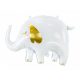 Fólia léggömb, elefánt, 83x58 cm