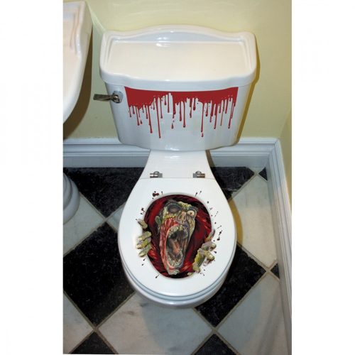 Ijesztő WC Dekoráció Halloweenre