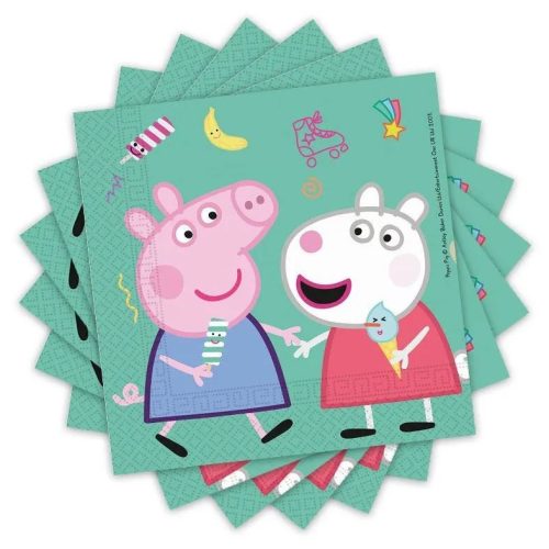 Peppa Malac - Peppa Pig Messy Play Parti Szalvéta - 33 cm x 33 cm, 20 db-os