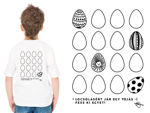 Interaktív húsvéti gyerek póló