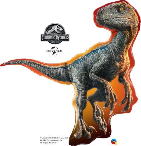 38 inch-es Jurassic World - Raptor Fólia Lufi